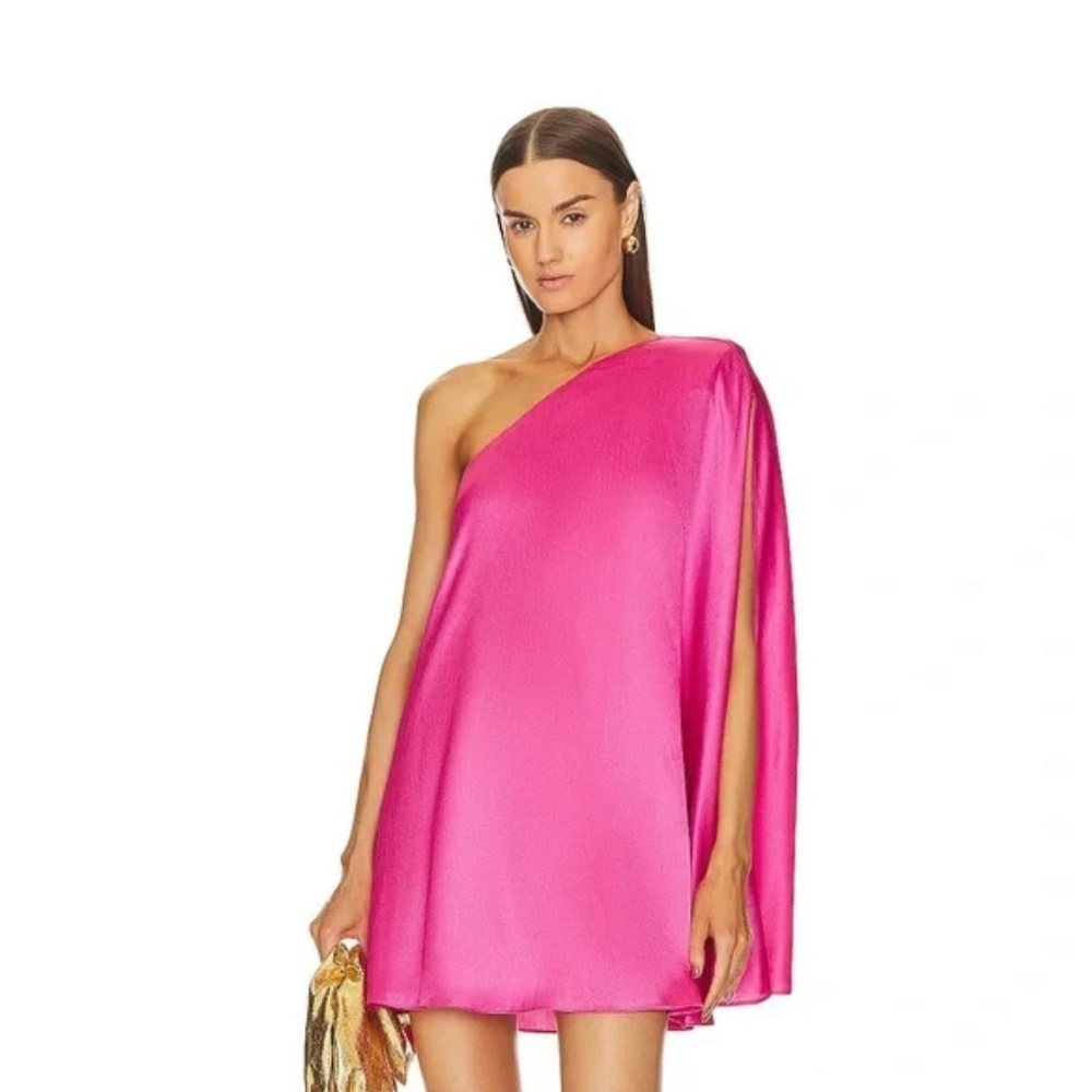REVOLVE Barbara Mini Dress in Hot Pink MICHAEL COSTELLO